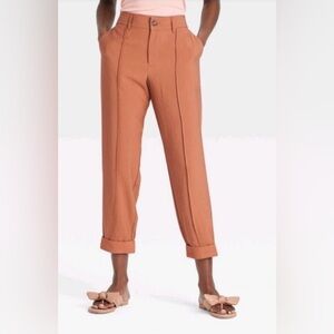 Target A New Day Women's Terracotta “Roasted Brown” Cropped Pants